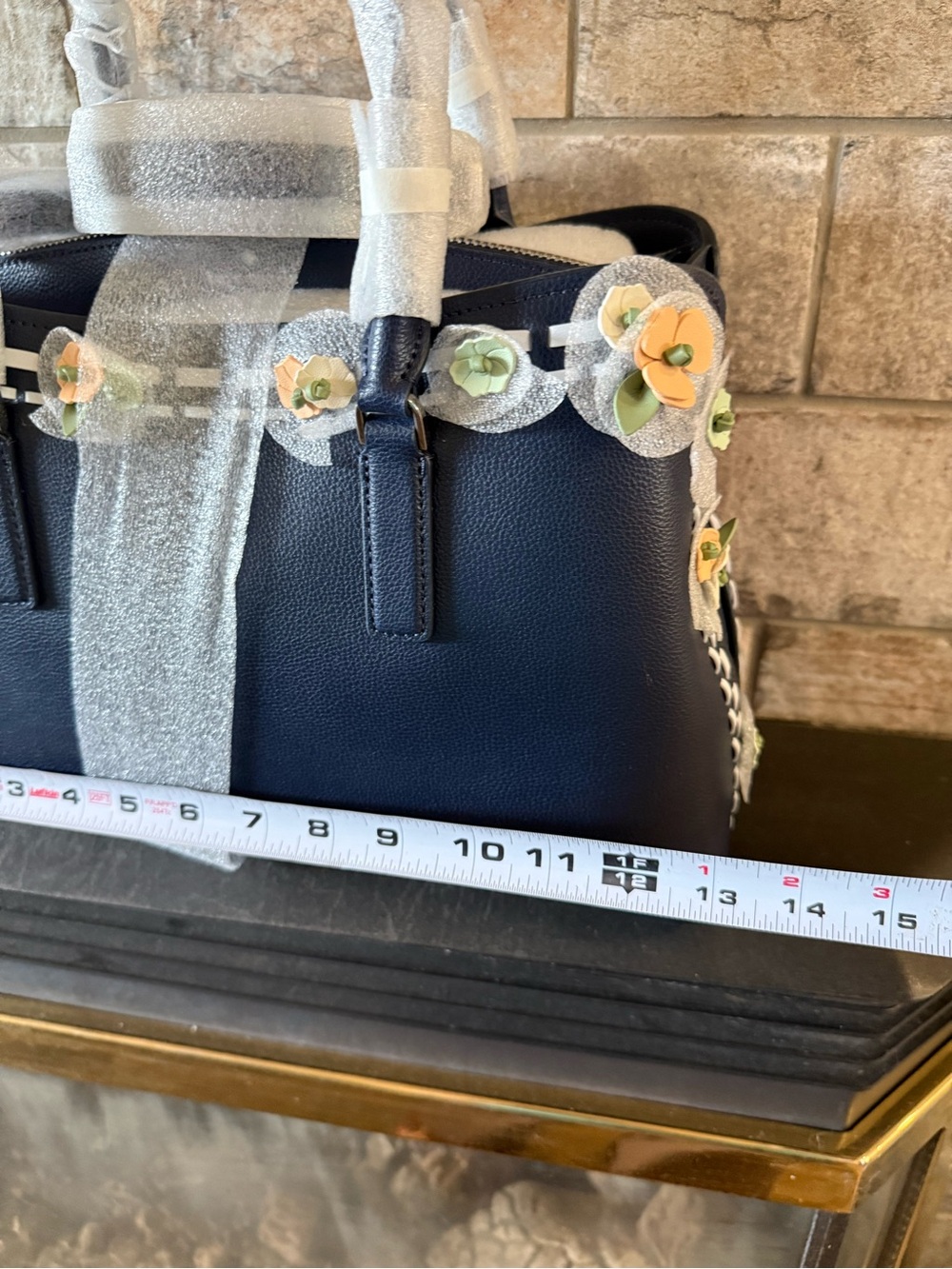 Kate Spade Thompson Street Navy Floral Accent Satchel - Picture 4 of 8